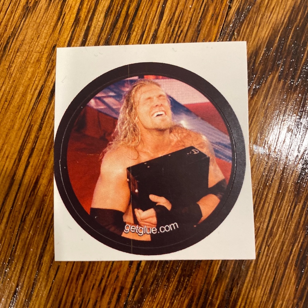 Rare WWE Sticker - Edge - Rated R Superstar  get glue getglue stickers wrestling